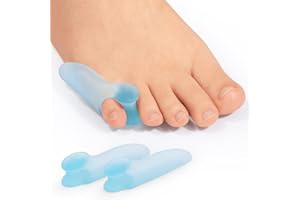 Promifun Protezione per Cuscino Borsite, 14 Confezioni di Correttore per Borsite Pad con Separatore per Mignolo, Scudo in Gel per Sollievo dal Dolore ai Piedi, Calli, Calli