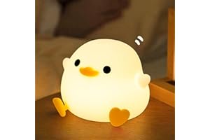 AQXONG DoDo Duck Lumières pour Enfants, Veilleuse Rechargeable USB avec Minuterie, Interrupteur Tactile, Veilleuse Portable pour Chambre à Coucher, Chambre d'enfant et Salon