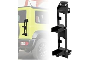 Archaic Scaletta per portellone posteriore per Suzuki Jimny Sierra JB64 JB74 2019-2024, scaletta per cross country per Jimny, scaletta posteriore integrata, nera