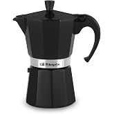 Orbegozo KFN 610 - Cafetera italiana de aluminio, 6 tazas de capacidad, mango ergon&oacute;mico, v&aacute;lvula de seguridad, filtro desmon