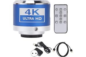 KADIMENDIUM Caméra microscope vidéo, capteur IMX334 Caméra industrielle numérique 3840x2160 Utilisation facile 4K pour usage industriel(prise UE)