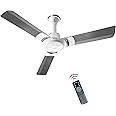 OTTOMATE Sense Connect 5 Star Rated Smart BLDC with Remote 3 Blade 1200 MM High Speed Ceiling fan (Mystic Grey, Pack of 1)
