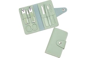 KKTONGXI Set de Manicura Pedicura,Profesional Cortaúñas Acero Inoxidable Grooming Kit, pedicura Herramientas básicas para el cuidado de las uñas Regalo para hombres