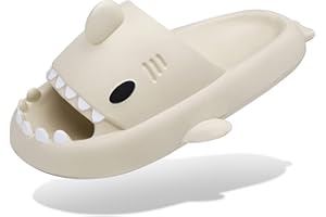 INMINPIN Unisex Hai Badelatschen Sommer Hausschuhe Badeschlappen rutschfeste Dusch Badeschuhe Strand Sandalen Damen Herren Cloud Shark Slides Slippers