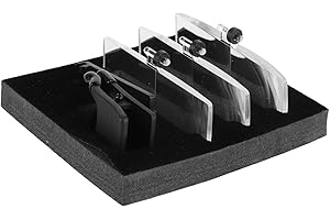 DEWIN AGMANNIFICATION Plastique 1,5 X 2,5X 3,5X Clips de Boîtier en Plastique de Grossissement sur des Verres Type de Longer