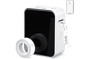 NGTeco Étiqueteuse Bluetooth - Machine avec Ruban - Imprimante d'étiquettes Thermiques Portable sans Fil - Plusieurs modèles - Symbole de Police pour Le Stockage à Domicile, l'organisation de Bureau