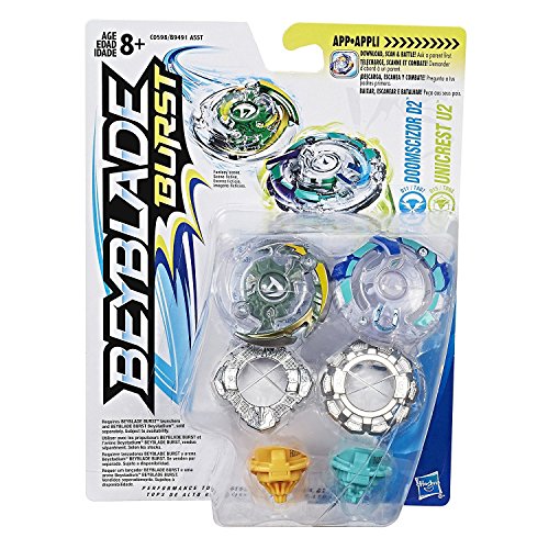 BEYBLADE BURST Pack Duel DOOMSCIZOR et UNICREST Toupies