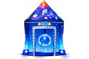 ENJOYPM Tienda campaña Infantil - Casitas Infantiles - Tipi - Casita Infantil Exterior - Juguete para niños 3,4,5,6,7 años - Juego Infantil - Casitas Tela - Regalo de cumpleaños - (Azul)