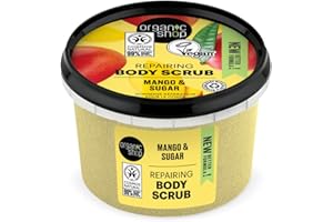 Organic Shop Body Scrub Natural Kenyan Mango and Sugar 250ml