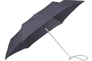 Samsonite Alu Drop S - 3 Section Manuel Mini parapluie plat, 23 cm, Bleu Indigo