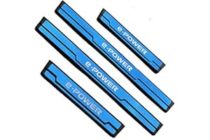 LBBQP Lot de 4 Voiture Acier Inoxydable Plinthes de Seuil de Porte, pour Nissan X-Trail T33 Qashqai J12 E-Power 2022-2025 Accessoires de Style,B