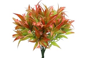 GKONGU Flores Artificiales,4 Piezas de Plantas Artificiales Morning Glory,Ramo Flores Artificiales Decoracion para el Hogar de la Boda Decoración de Bricolaje