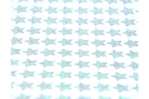 Storm&Lighthouse 600 x Pegatinas Plata Holográficas de Estrellas Gomets Colores Surtidos Pequeñas Maestra Recompensa Pegatinas de Estrellas Manualidades Recursos Aula
