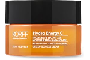 Korff Hydra Energy C, Crema Viso con Hydroplus Complex, Formula Idratante con Acido Ialuronico per Pelle Secche, 50ml
