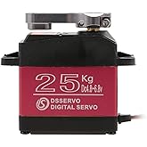 ZOSKAY Servo High Torque Metal Gear Standard Digital Servo 25KG/0.13S 6.8V for 1/8 1/10 RC Cars (Control Angle 180)