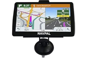 NAVPAL SLIMLINE SAT NAV (7 INCH) UK & WORLD MAPS EDITION 2021 (FREE Lifetime Updates) GPS Navigation for Car Truck HGV Lorry Motorhome, Features Postcodes, Driver Alerts, Lane Guidance & POI