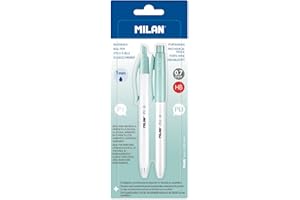 MILAN Blíster 1 bolígrafo P1 tinta azul + 1 portaminas PL1 0.7 mm, Edición +, BWM10447IBG