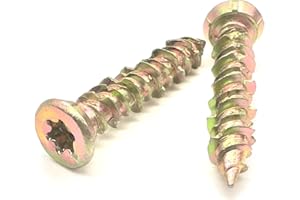 JONES DIY Concrete Screws (Pack of 20) Multi-Fix Countersunk 7.5mm TX Easy Drive (7.5 x 40mm)