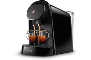Philips L'Or Barista Original, Machine à café à Capsules, Double Capsule, Double Plaisir, 1 ou 2 Tasses, Qualité Espresso, Noir (LM8012/60)