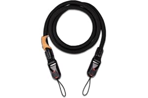 KOMERGAVE Kameragurt mit Schnellverschluss-System, Black Kamera Gurt für Kompaktkamera, Kameragurt Schnellverschluss Tragegurt für Spiegelreflex und SLR Kamera