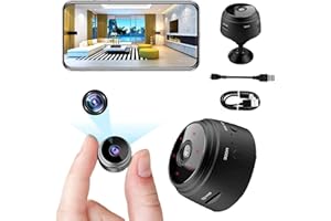 BESELOA Cámara Espía HD de Monitoreo Inalámbrico Mini Cámara en Baterías Nanny Cámara 1080P Deporte con Detector de Movimiento, Cámara con Grabación, Interior Exterior App Inalámbrico Alerta Temprana