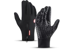 GCBIGER Winter Gloves, Touch Screen Anti-slip Thermal Sports Gloves for Running, Cycling, Hiking, Driving, Climbing