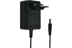 BNBBSC 12V 1.5A Netzteil - Universal Steckernetzgerät mit Hohlstecker 5.5mm x 2.5mm, Kompatibel mit vielen Geräten, Schwarzes Kabel 1.2m