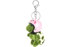 MWOOT Llaveros Bonitos de Peluche Suave con Tortuga Colgante Llaveros personalizados para Llaveros de Coche Mochila Bolso Abalorios para Mujeres Niñas