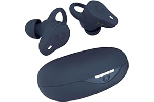 Fresh 'n Rebel Twins Move, kabellose In-Ear Bluetooth Sport Kopfhörer, Spritzwassergeschützt, Dual Master, Mit Mikrofon und klickbarer Taste und Lautstärkeregler, 30 Stunden Spielzeit (Steel Blue)