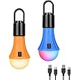 Lepro Rechargeable Camping Lights, 7 White & RGB Colour Modes, Hanging Tent Lights for Camping, Camping Lantern Rechargeable, 10 Hrs Battery Life Camping Accessories, Suit for Power Cuts, Emergency