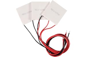 AOICRIE TEC Thermoelektrischer Kühlkörper-Kühler, Peltier-Modul, 40 x 40 mm, 3 Stück Weiß TEC1-12704