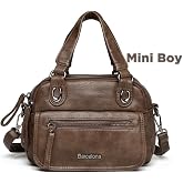 Mini Size Wash Leather Hand Held Women's Bag 21-K Barcelona 1933