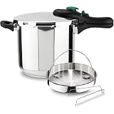 Magefesa DYNAMIC Express Fast Cooker 7.5L + Basket, 18/10 Stainless Steel, Energy Efficiency, All Hobs, Induction