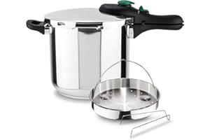 Magefesa DYNAMIC - Autocuiseur Rapide de 7,5L + Panier, Acier Inoxydable 18/10, Efficacité Énergétique, Tous Types de Cuisines, Induction