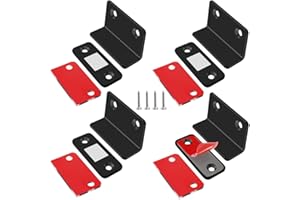Chiudiporta Calamita Jiayi 4 Pezzi Chiusura Magnetica Chiusura Porta Ultra Sottile Chiusure Magnetiche per Ante Nero Mobili Magnete Chiusura Mobili per Cassetti Magneti Armadio Chiusure Cucina