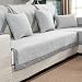 Produktbild HM&DX Baumwolle Knitted Sofa Abdeckung Sofa Überwurf Multi-Size Anti-Rutsch Schmutzresistent Einfarbig Sofahusse Für sektionaltore Couch-grau 70x70cm(28x28inch)