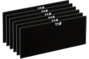 PATIKIL Verre de Soudage Teinte 11, 4-1/4"x 2", 6 Pièces de Verre Trempé Noir pour Remplacement de Filtres de Casque de Soudage