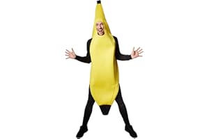 tectake dressforfun Kostüm Banane Bananenkostüm | Super lustiges, ärmelloses, längeres Oberteil | Stabiles Material | Cooles und ulkiges Kostüm (M | Nr. 301625)