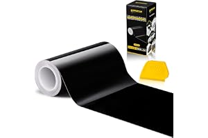 Spurtar Gloss svart vinylfolie 15 cm x 6 m luftutlösande lim
