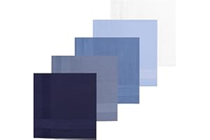 Yuknees 5PCS Herrentaschentücher,Herren Stoff Taschentücher 40x40 cm Stofftaschentücher Herrentaschentücher Weiß Reine Baumwolle Gemischte Taschentücher