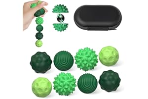 GICCTYBLE 8 Szt. Zabawki Antystresowe Magnetyczne – Silikonowe Zabawki Fidget, Idealne na Stres, Relaks i Skupienie dla Dzieci i Dorosłych (zielony)