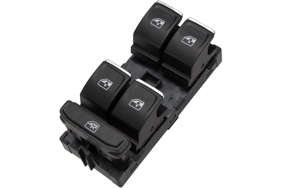 KASturbo 5G0959857 Electric Power Window Master Switch Button for Golf Mk7 Passat Touran Tiguan Arteon Leon 5G0959857C 5G0959857B 5G0959857D 5GG 959857 A