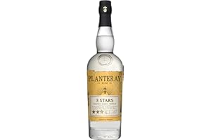 PLANTERAY RUM - (Ex Plantation) - Three Stars White Rum - Rhum Blanc - Notes Epicées & Florales - Origine : Caraïbes - 41,2% Alcool - 70 cl