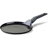 Fackelmann Statement Crepe Pan 25 cm, Recycled Aluminium Frying Pan, Non-Stick, PFAS Free, Heat Resistant up to 150 &deg;C, Suita