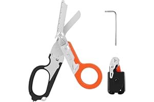 Umlipot Raptor Shears,Trauma Shears for Nurses,6 In 1 Rescue Scissors Traumas Shear for Outdoor Camping Rettungsschere Werkzeuge Professional Use In Emergency Services or Everyday Tasks