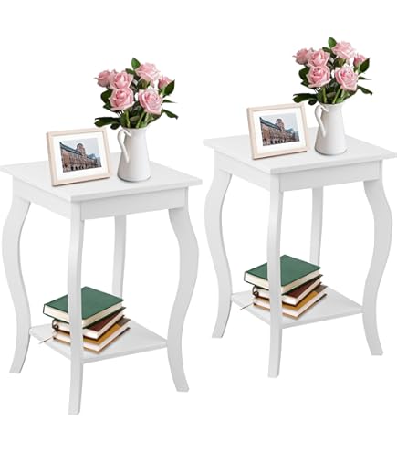 Lot De 2 Tables D'appoint | Bout De Canapé | Table Basse Gris 50x50x49 Cm Bois Massif De Pin293937 90628627