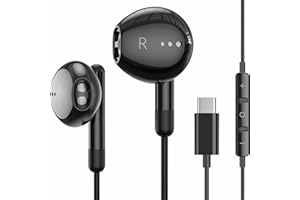 USB C Kopfhörer für iPhone 15 Pro Max 15 Plus iPad Pro In-Ear Kopfhörer mit Kabel USB C, Mikrofon, Lautstärkeregler für Samsung S23 S22 S21 S20 A53 A54 A34 Google Pixel 8 7 6A 5 4 OnePlus 10 9 Huawei
