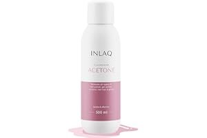 INLAQ® Acetone Uv Nail Polish Remover flacone da 500 ml - Acetone UV Gel Polish Remover - Detergente UV LED per smalti.