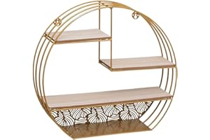 ATMOSPHERA CREATEUR D'INTERIEUR Atmosphera - Étagère murale en métal doré