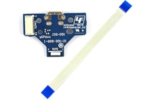 YuYue 2 porte di ricarica micro USB con controller a 14 pin e cavo flessibile di ricambio compatibile con JDS-001 Sony Playstation PS4 Controller DualShock 4
